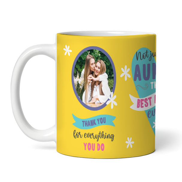 The Best Ever Aunty Gift Photo Yellow Tea Coffee Personalised Mug