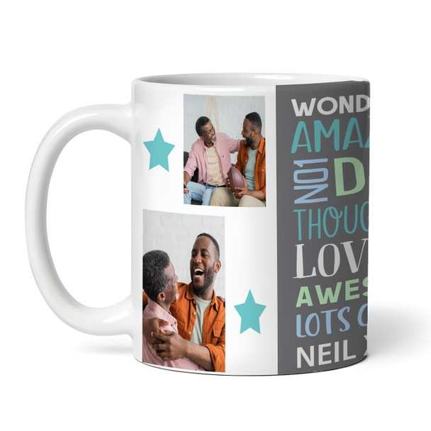 4 Photos Amazing Dad Gift Tea Coffee Personalised Mug