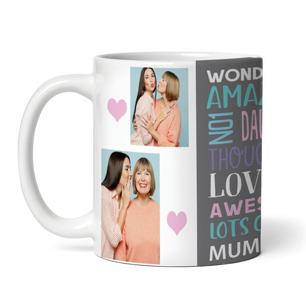 4 Photos Amazing Daughter Gift Tea Coffee Personalised Mug