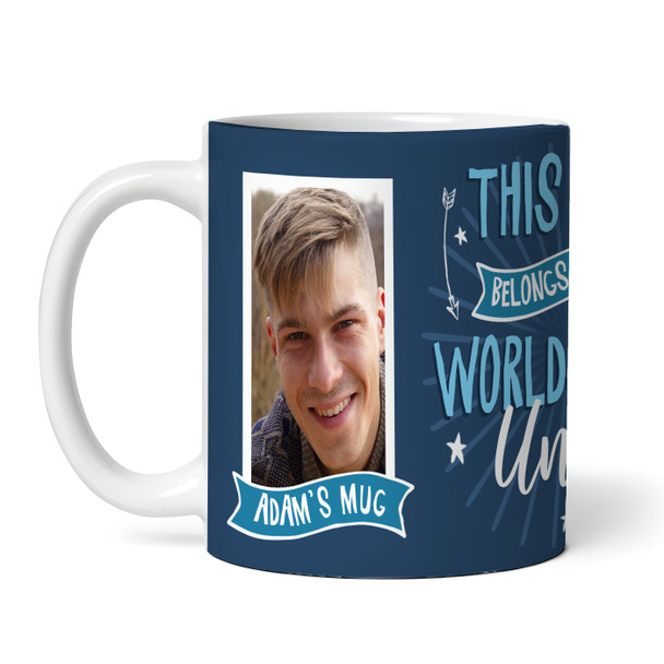 Belongs To Best Uncle Gift Blue Photo Tea Coffee Personalised Mug