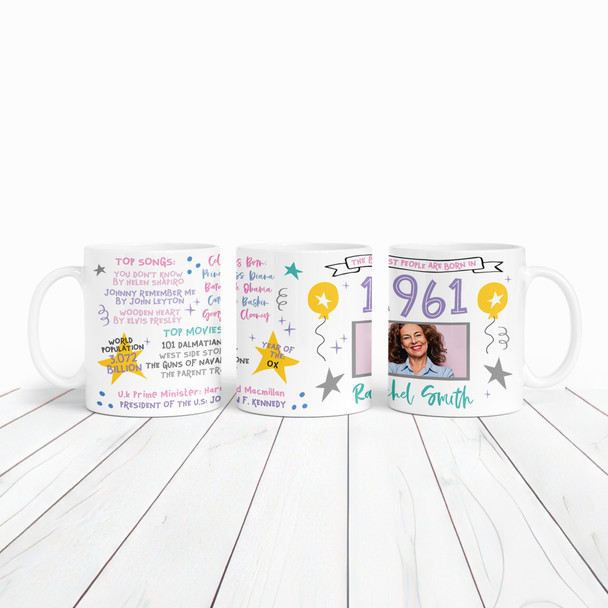 Any Year You Were Born Special Birthday Facts Photo Female Gift Personalised Mug