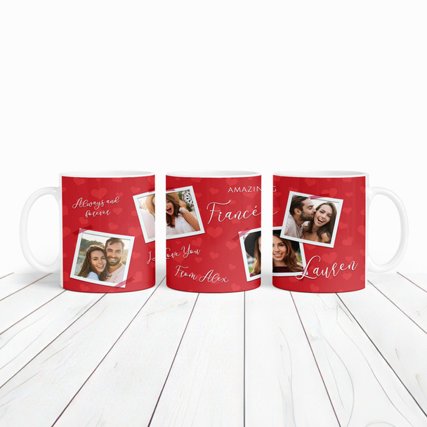 Amazing Fiancée Gift Red Background Photo Tea Coffee Cup Personalised Mug
