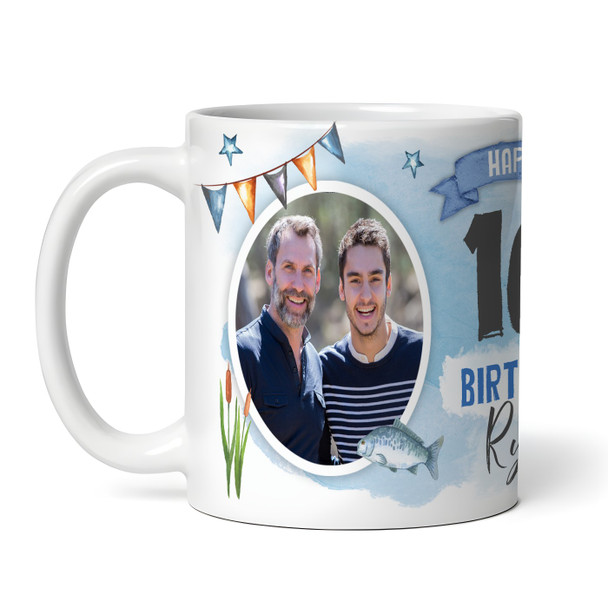 16th Birthday Gift Fishing Present For Angler For Him Photo Personalised Mug