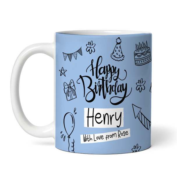 16th Birthday Gift For Boys Circle Photo Tea Coffee Cup Personalised Mug