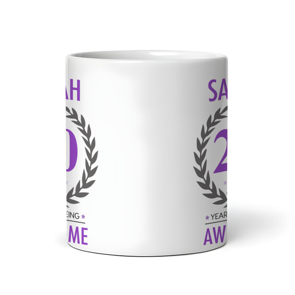 20th Birthday Gift For Women Purple Ladies Birthday Present Personalised Mug
