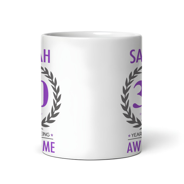 30th Birthday Gift For Women Purple Ladies Birthday Present Personalised Mug