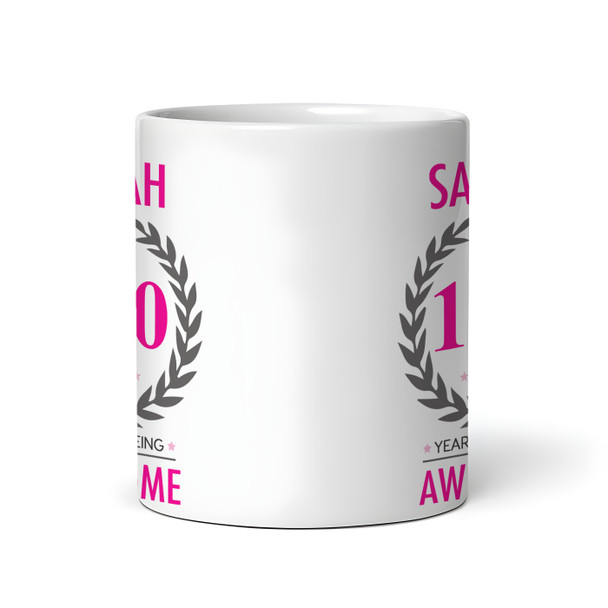 100th Birthday Gift For Women Pink Ladies Birthday Present Personalised Mug