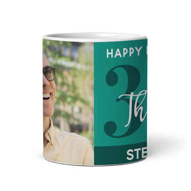 30th Birthday Photo Gift For Him Green Tea Coffee Cup Personalised Mug