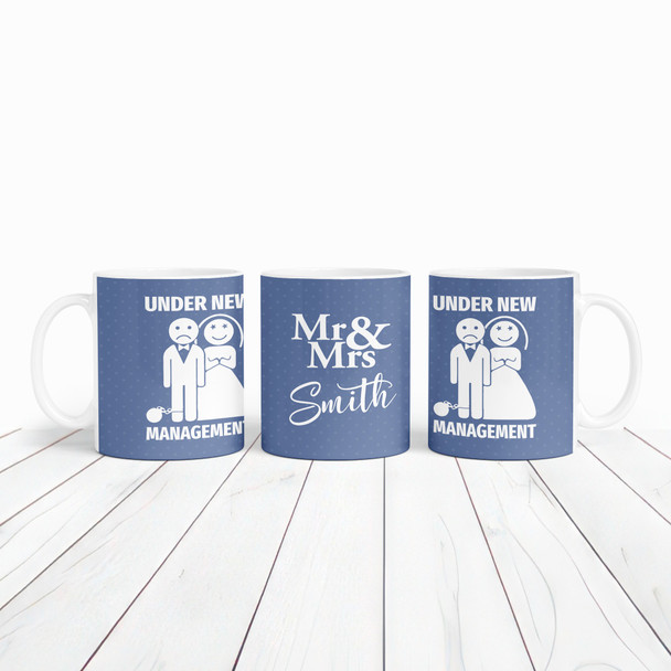 Under New Management Funny Wedding Gift For Groom Stag Personalised Mug