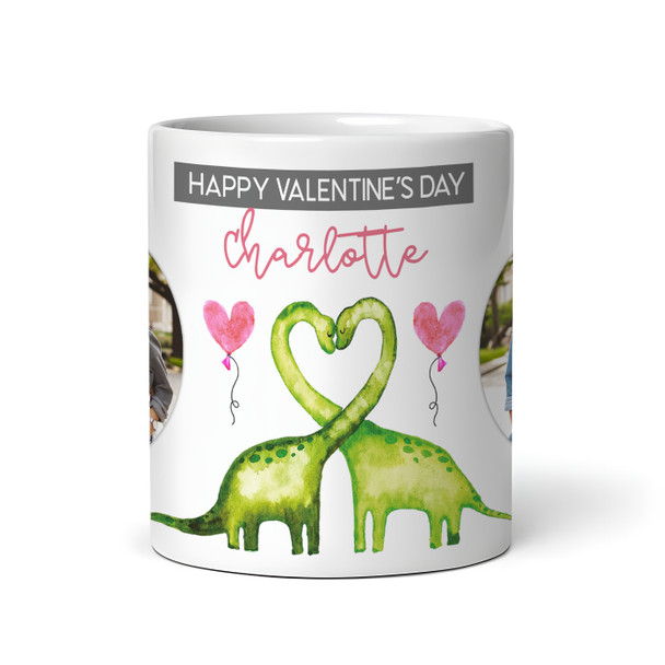 Cute Dinosaur Valentine's Gift For Husband For Wife Photo Personalised Mug