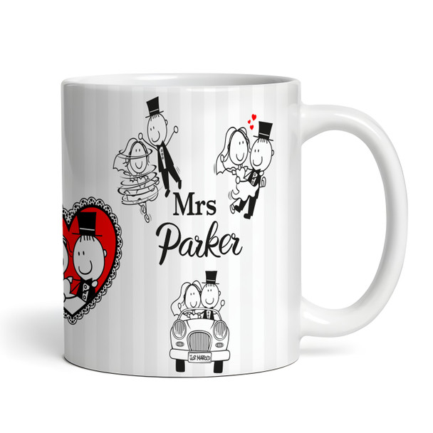 Mrs Funny Bride And Groom Tea Coffee Cup Custom Gift Personalised Mug
