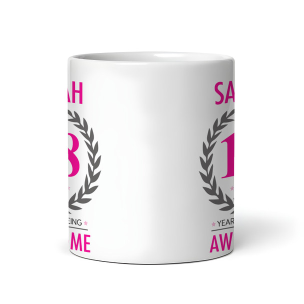 Present For Teenage Girl 18th Birthday Gift 18 Awesome Pink Personalised Mug