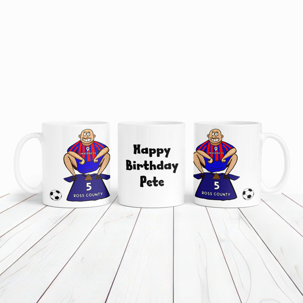 Inverness Shitting On Ross County Funny Football Gift Team Personalised Mug