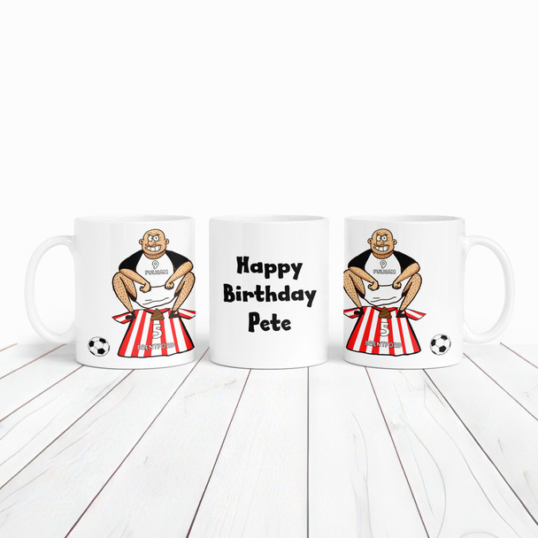 Fulham Shitting On Brentford Funny Football Gift Team Rivalry Personalised Mug