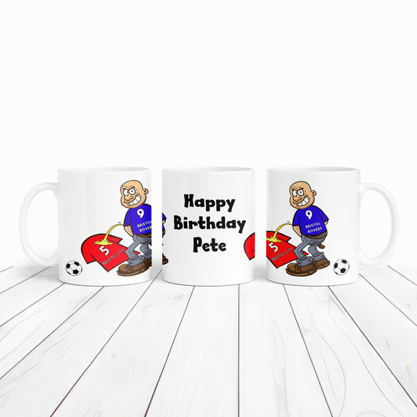 Bristol Weeing On Bristol Funny Football Gift Team Personalised Mug