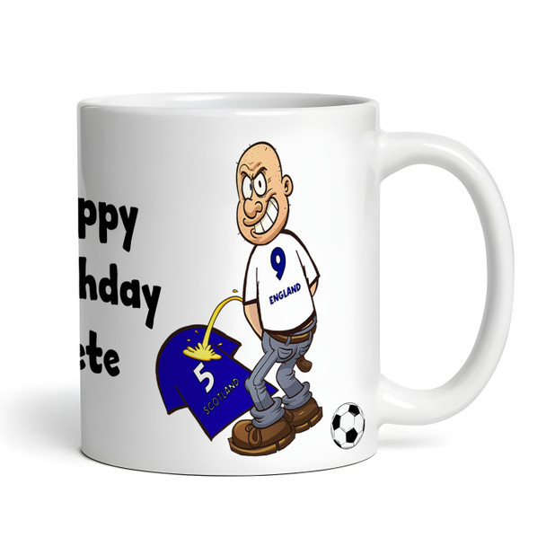 England Weeing On Scotland Funny Football Gift Team Rivalry Personalised Mug