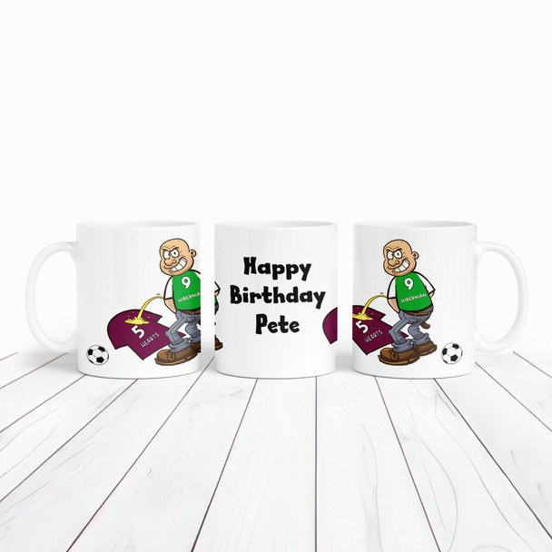 Hibernian Weeing On Hearts Funny Football Gift Team Rivalry Personalised Mug