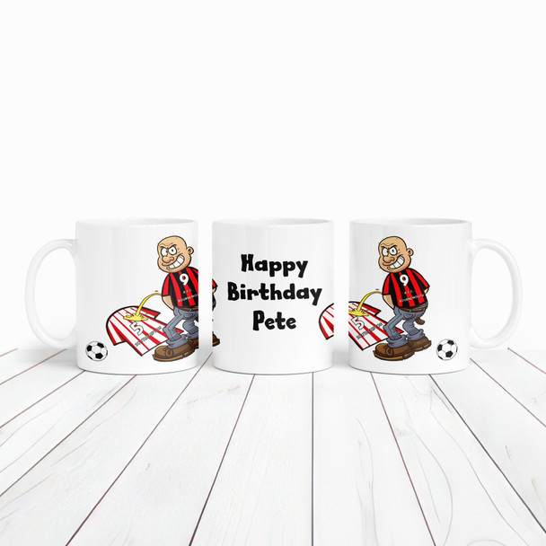 Bournemouth Weeing On Southampton Funny Football Gift Team Personalised Mug