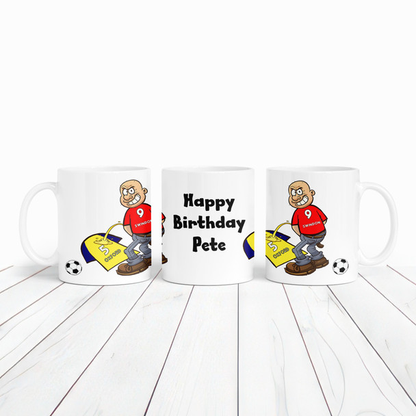 Swindon Weeing On Oxford Funny Football Gift Team Rivalry Personalised Mug