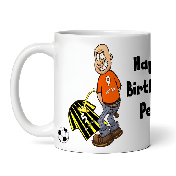 Luton Weeing On Watford Funny Football Gift Team Rivalry Personalised Mug