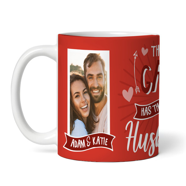 Red Photo Gift For Wife Best Husband Valentine's Day Gift Personalised Mug