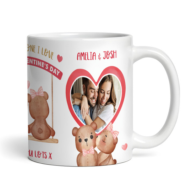 For The One I Love Gift Bear Photos Valentine's Day Gift Personalised Mug