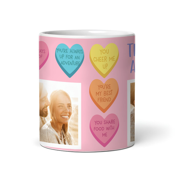 Sweet Heart Things I Love About You Photo Romantic Gift Personalised Mug