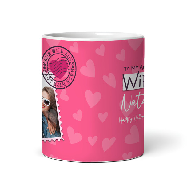 Photo Gift For Wife Pink Love Mail Valentine's Day Gift Personalised Mug