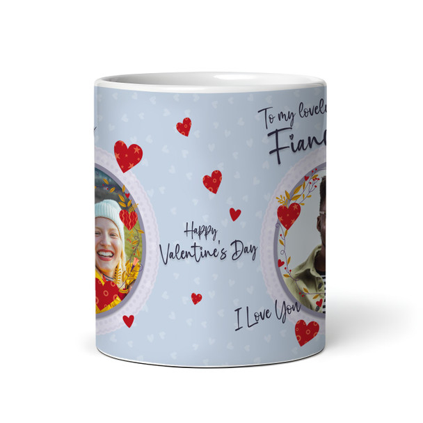 Gift For Fiancé Love Hearts Photo Valentine's Day Gift Personalised Mug