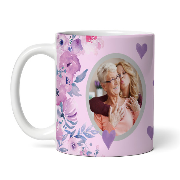 This Mum Belongs Birthday Mother's Day Gift Photo Purple Flower Personalised Mug