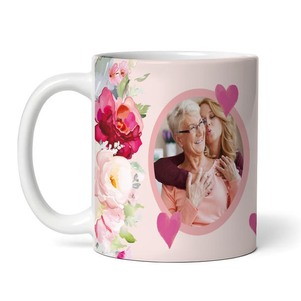 This Nanny Belongs To Photo Flower Birthday Gift Mother's Day Personalised Mug