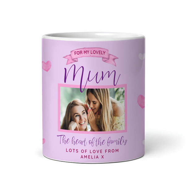 Mum Photo Heart Of The Family Birthday Mother's Day Gift Personalised Mug