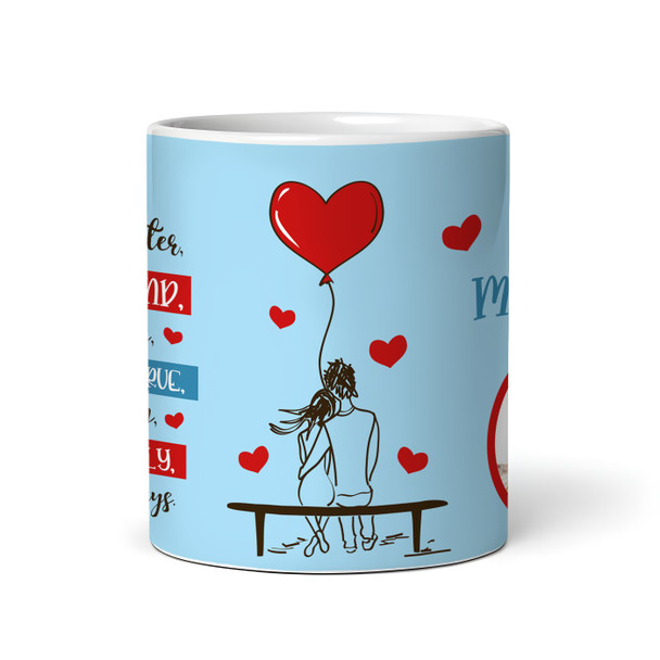 Fiancé Valentine's Day Gift Birthday Gift Photo Personalised Mug