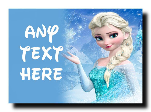 Frozen Elsa Personalised Jumbo Magnet