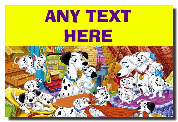 101 Dalmatians Personalised Jumbo Fridge Magnet