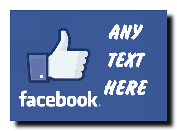 Facebook Personalised Jumbo Magnet