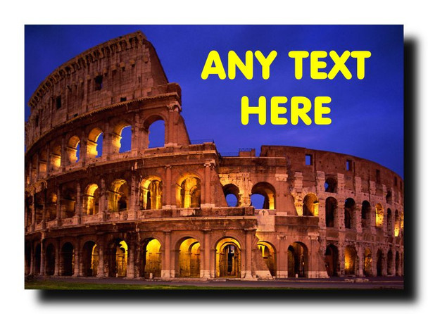 Rome Coliseum Personalised Jumbo Magnet