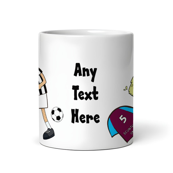 Grimsby Vomiting On Scunthorpe Funny Football Gift Team Rivalry Personalised Mug