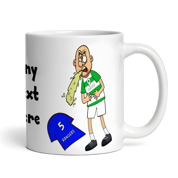 Celtic Vomiting On Rangers Funny Football Fan Gift Team Rivalry Personalised Mug