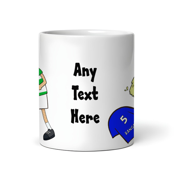 Celtic Vomiting On Rangers Funny Football Fan Gift Team Rivalry Personalised Mug