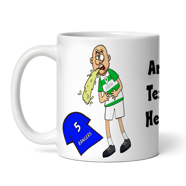 Celtic Vomiting On Rangers Funny Football Fan Gift Team Rivalry Personalised Mug