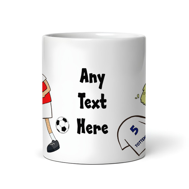 Arsenal Vomiting On Tottenham Funny Football Gift Team Rivalry Personalised Mug