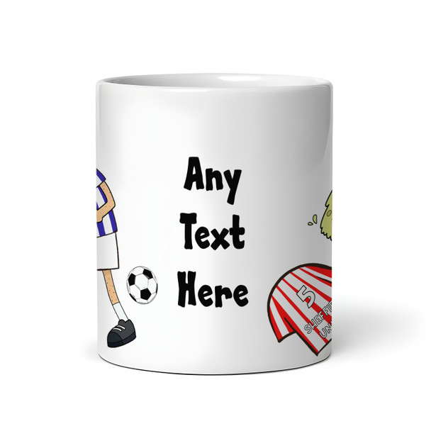 Wednesday Vomiting On United Funny Football Gift Team Rivalry Personalised Mug
