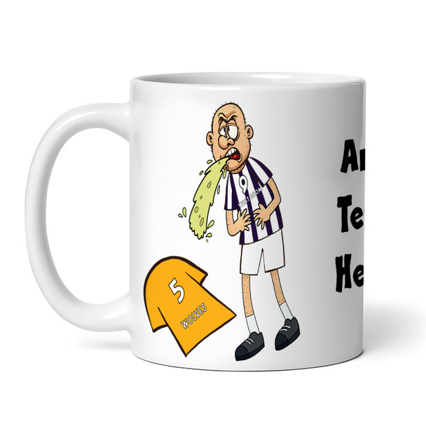 West Brom Vomiting On Wolves Funny Football Gift Team Rivalry Personalised Mug