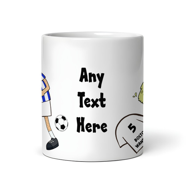 Wigan Vomiting On Bolton Funny Football Fan Gift Team Rivalry Personalised Mug