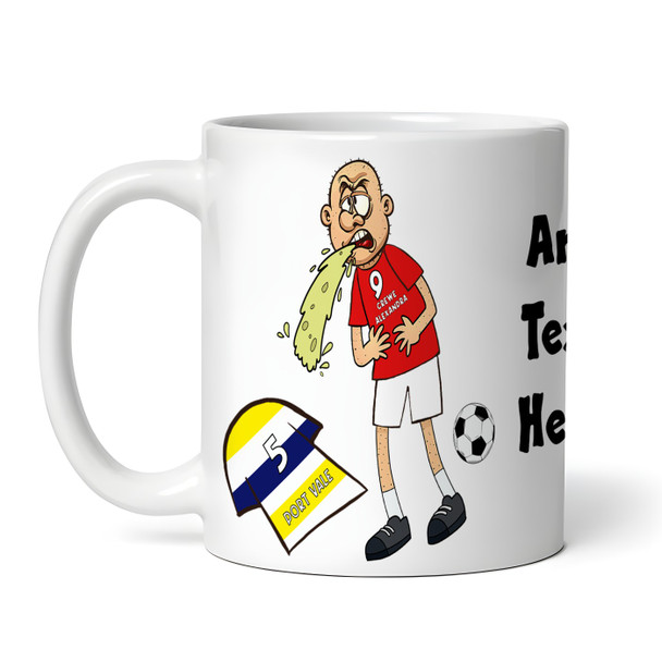 Crewe Vomiting On Vale Funny Football Fan Gift Team Rivalry Personalised Mug