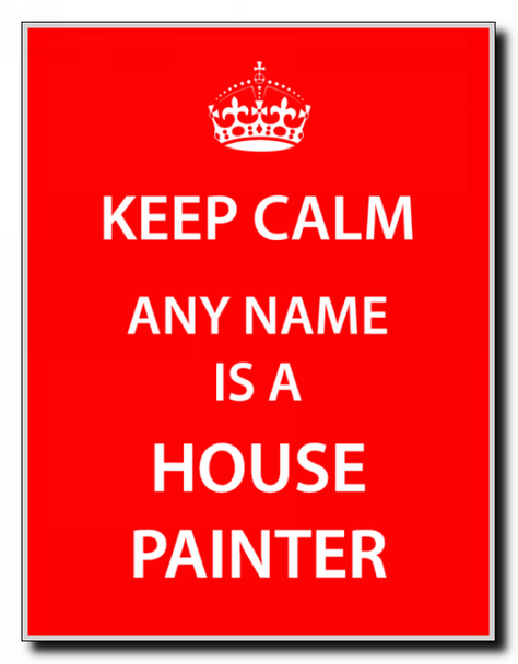 House Painter Personalised Keep Calm Jumbo Magnet