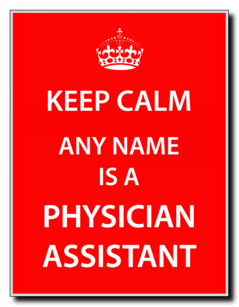 Physician Assistant Personalised Keep Calm Jumbo Magnet