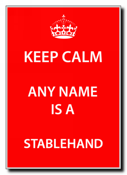 Stablehand Personalised Keep Calm Jumbo Magnet