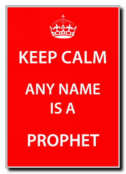 Prophet Personalised Keep Calm Jumbo Magnet